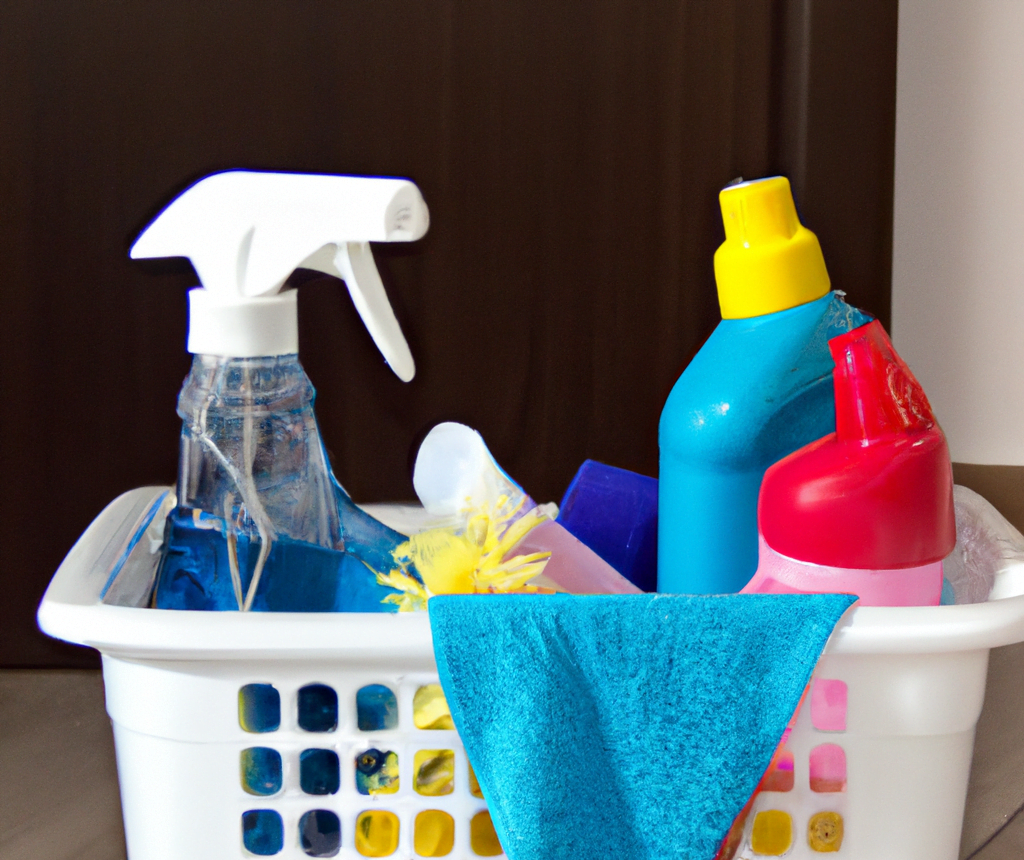 An image showing a clean and well-organized office space with all janitorial and housekeeping supplies in their proper place, giving a professional and efficient look