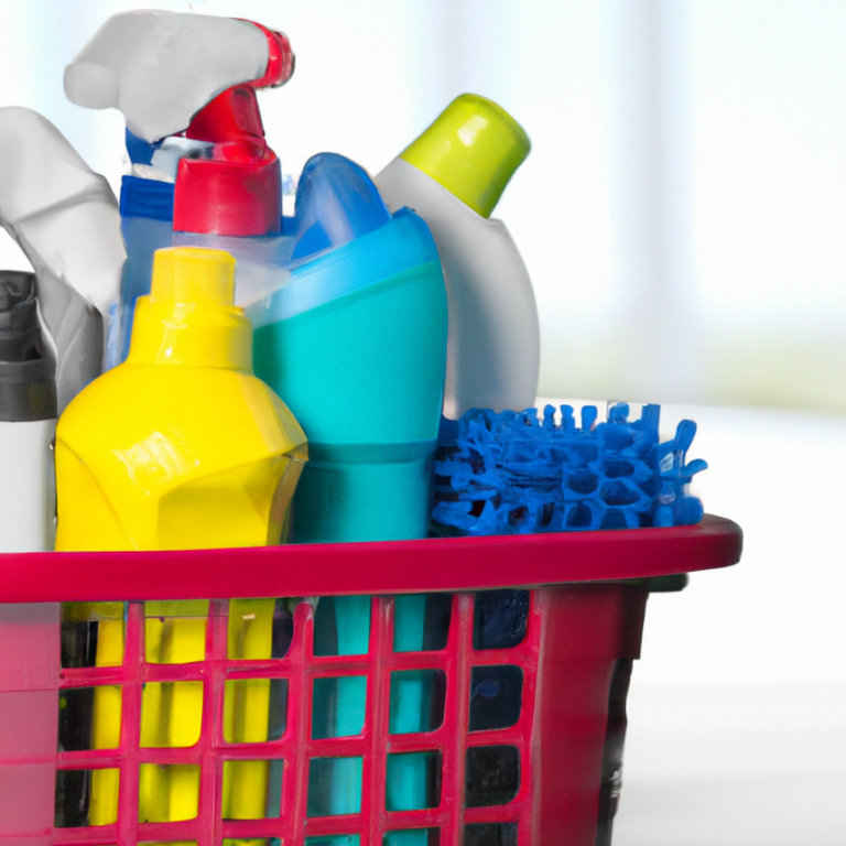 Image of a Clean and Organized Workspace - "A modern and professional workspace with all janitorial and housekeeping supplies neatly stored and organized"